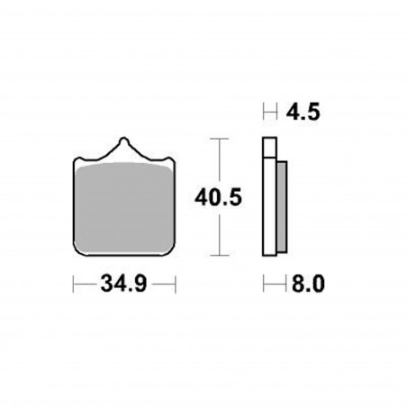 Plaquettes de frein  AP Racing pour BMW S1000RR