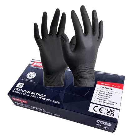Gants nitrile noir mécanique X100