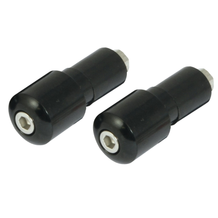 Embout de guidon noir 13mm