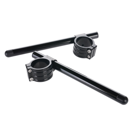 Paire de demi-guidons noir 53mm