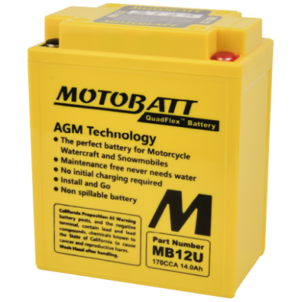 Batterie MOTOBATT sans entretien MB12U