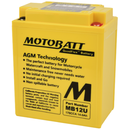 Batterie MOTOBATT sans entretien MB12U