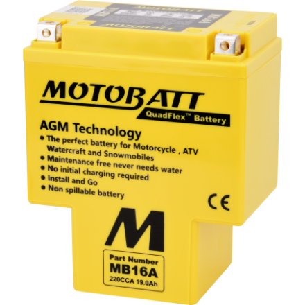 Batterie Motobatt sans entretien HYB16AA HYB16AAB