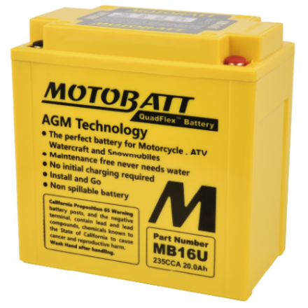 Batterie Motobatt sans entretien YB16BA