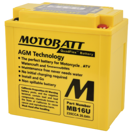Batterie Motobatt sans entretien YB16BA