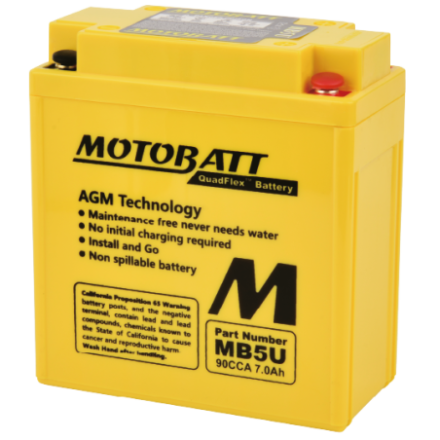 Batterie Motobatt sans entretien YB5LB