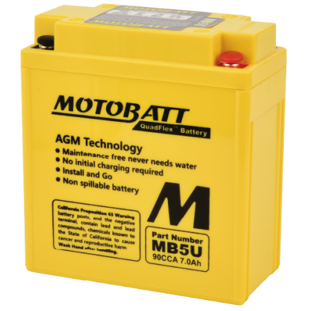 Batterie Motobatt sans entretien YB5LB