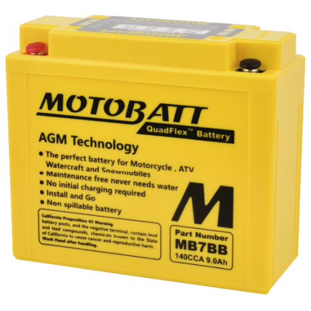 Batterie Motobatt sans entretien YB7BB
