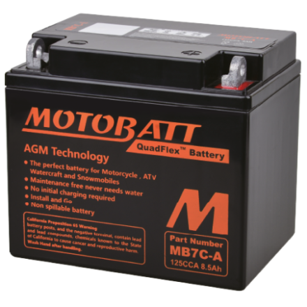 Batterie Motobatt sans entretien YB7CA