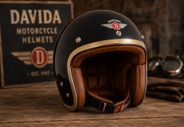 DAVIDA : l’élégance du casque vintage britannique disponible sur Tout-2-Roues.fr